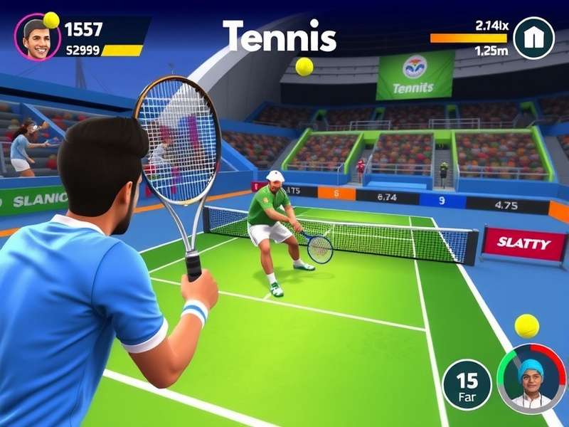 Indian players enjoying Tennis Clash Grand Champion